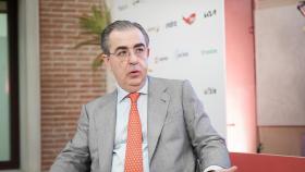 Luis Roca de Togores, presidente de Valdecarros Madrid, durante su intervención en la segunda jornada del V Simposio del Observatorio de la Movilidad y las Ciudades.