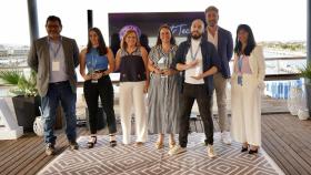 Las tres startups ganadoras: Comart Culture Management, Dimmensium Labs y Undigital Atelier