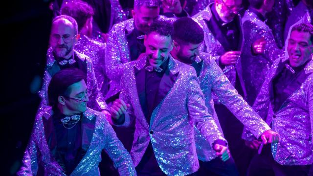 El Coro de Hombres Gays de Madrid durante una de sus actuaciones.