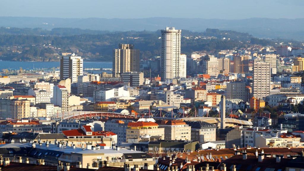 Vista panorámica de A Coruña