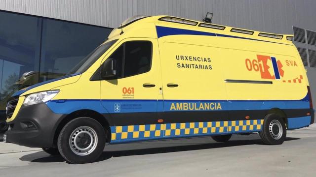 Una ambulancia del 061.