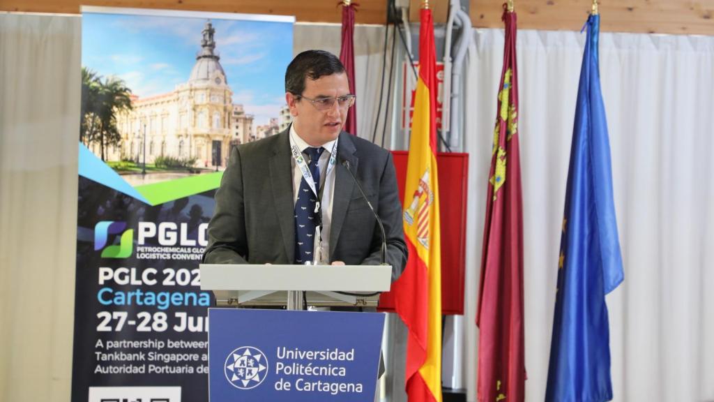 El director general de la Autoridad Portuaria (APC), José María Gómez Fuster, inaugura la conferencia 'Petrochemicals Global Logistics Convention (PGLC) 2024'.