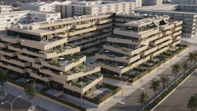 Nuevos detalles del diseño de la próxima promoción residencial de Neinor Homes en Málaga.