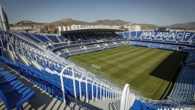 La Rosaleda, el estadio de Segunda División del Málaga C.F.