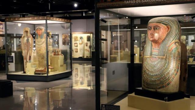 El interior del Museo Egipcio de Melilla, que se trasladará a Málaga.