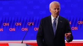 Joe Biden durante el debate presidencial organizado por la CNN este jueves 27 de junio de 2024.