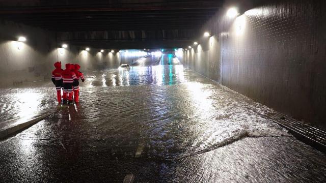 Imagen del efecto de las tormentas en Valladolid