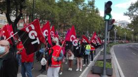 Los trabajadores de las ambulancias de Castilla y León en una manifestación anterior