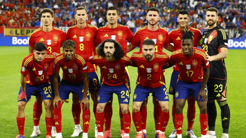Alineación de España contra Italia en la Eurocopa 2024