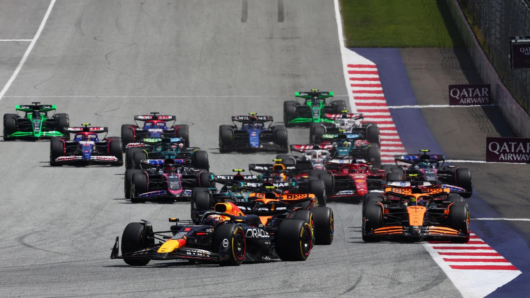Verstappen en la carrera esprint del GP de Austria 2024