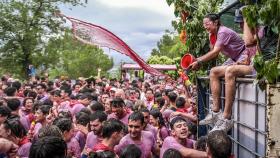Unos 8.000 guerreros emplean unos 40.000 litros de vino como arma para protagonizar la tradicional Batalla del Vino en la ciudad riojana de Haro, declarada Fiesta de Interés Nacional.