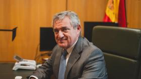 José María Macías, el pasado miércoles en su despacho del CGPJ./