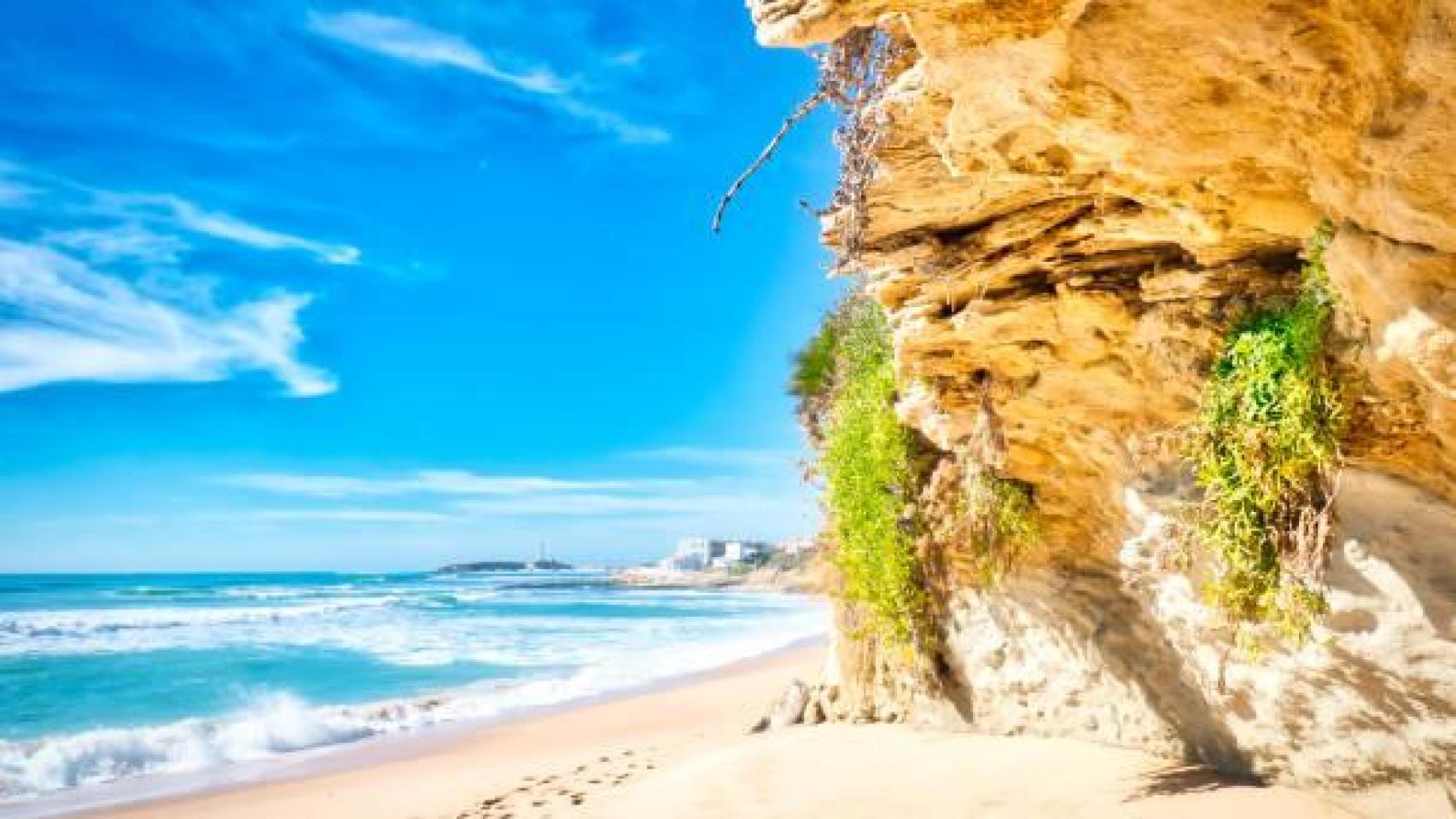 Uno de los rincones más bonitos de la playa de Caños de Meca, en Cádiz.