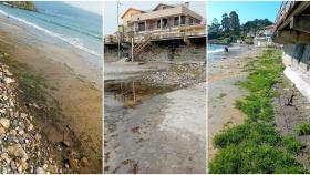 Imágenes del estado actual de la Playa A Madorra en Nigrán