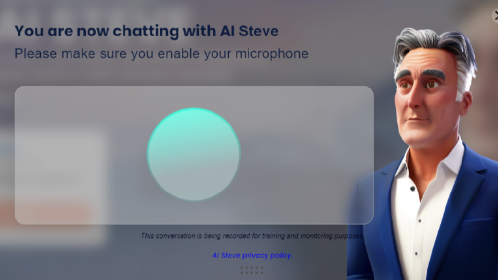 Captura de la conversación que puedes iniciar con 'IA Steve'