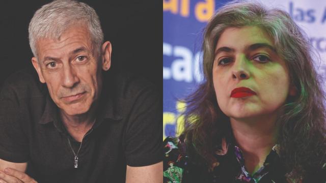 Los escritores José Ovejero y Mariana Enriquez. Fotos: Isabel Wagemann y Kaloian  / Ministerio de Cultura de la Nación Argentina