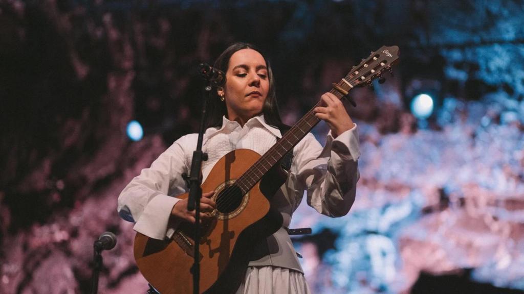 Valeria Castro, en un concierto