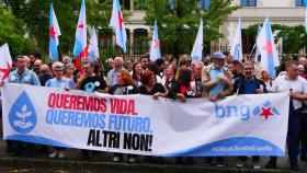 Manifestación contra Altri.