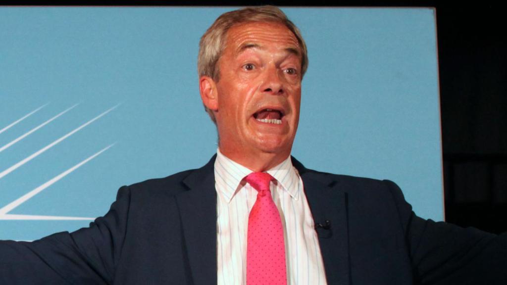 Nigel Farage el pasado 27 de junio en un acto en Reino Unido.