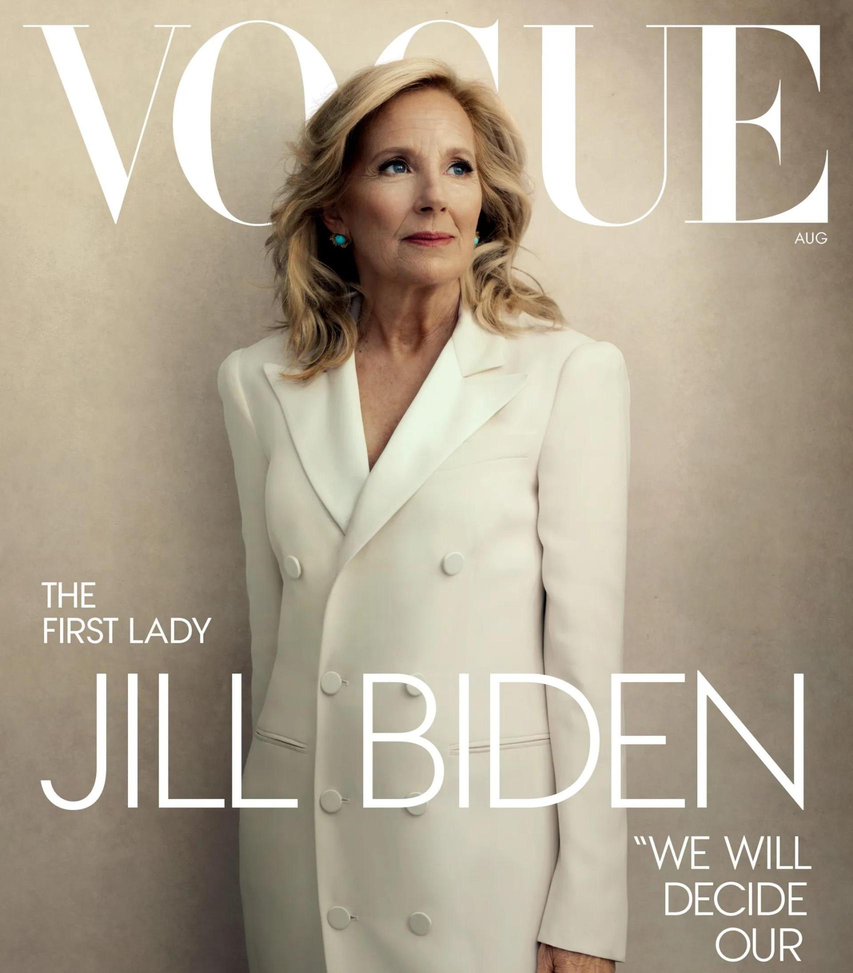 Portada del último número de Vogue en el que se ha entrevistado a Jill Biden.