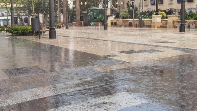 Lluvias en Alicante a finales de junio.
