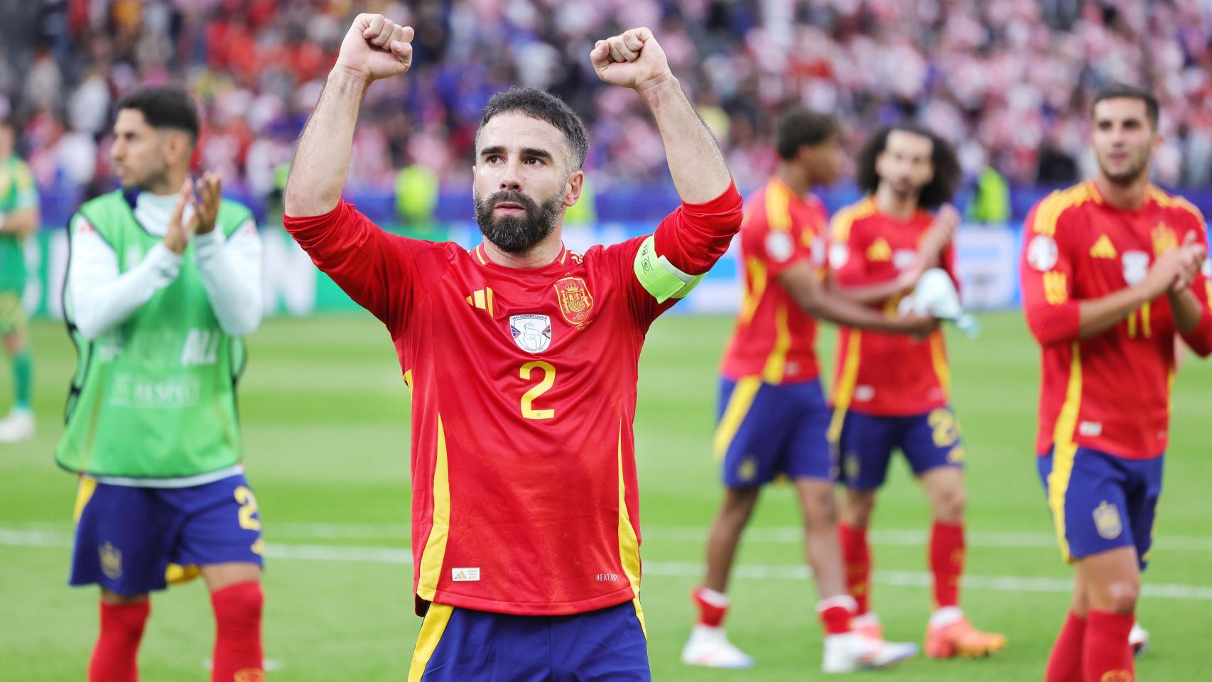 Dani Carvajal durante la UEFA Euro2024