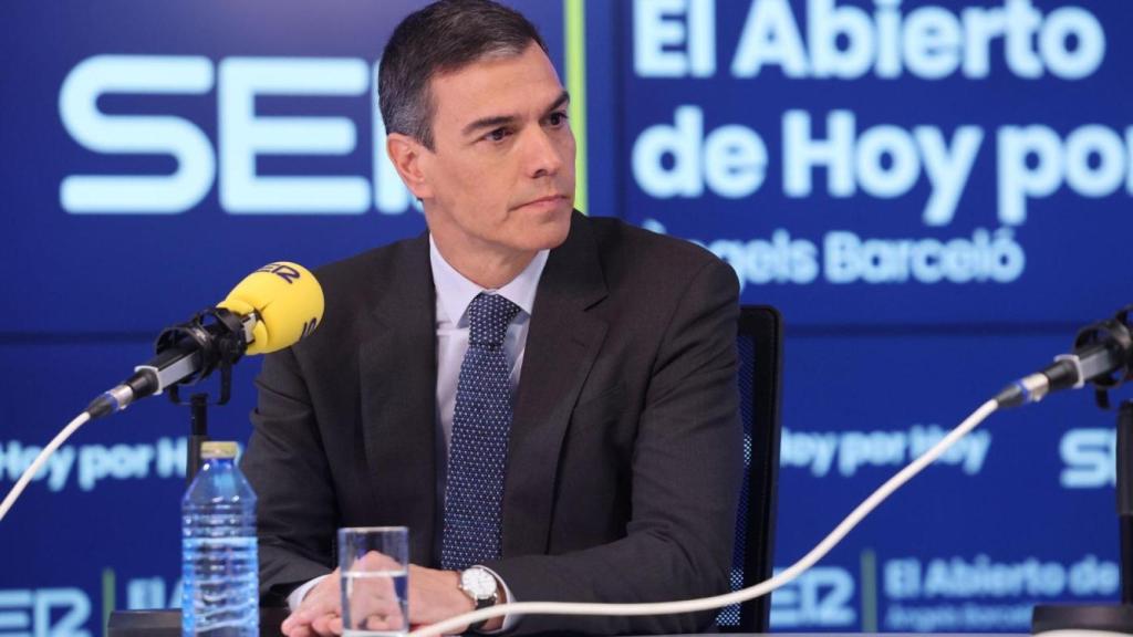 El presidente del Gobierno, Pedro Sánchez, este lunes en 'Hoy por Hoy'.