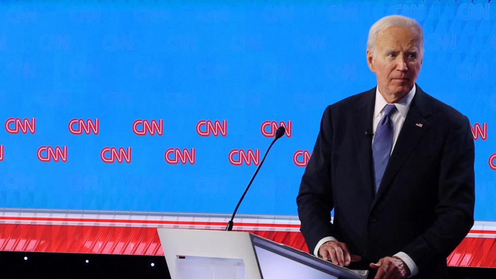 Donald Trump y Joe Biden en el primer debate presidencial el pasado jueves.