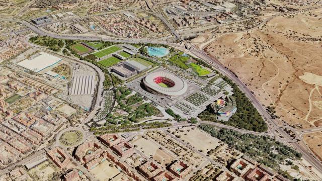 Futura 'Ciudad del Deporte' del Atlético de Madrid.