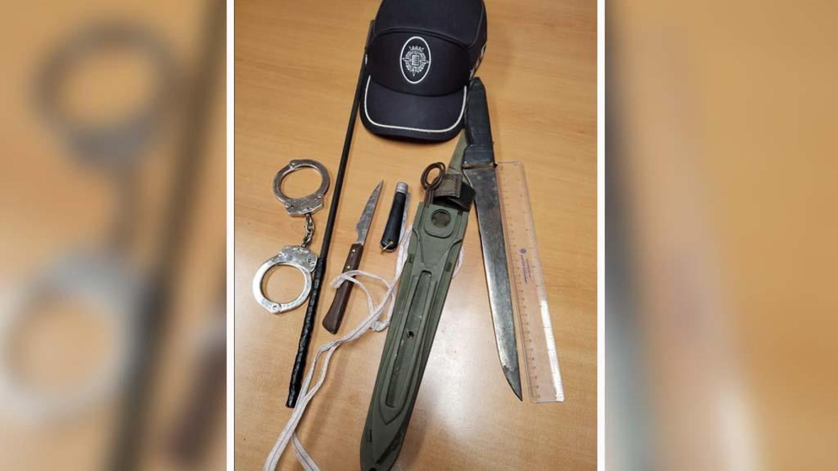 Imagen de los objetos intervenidos por la Policía Local de Valladolid