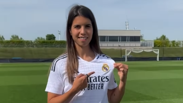 Presentación de Alba Redondo. Foto: Instagram del Real Madrid.
