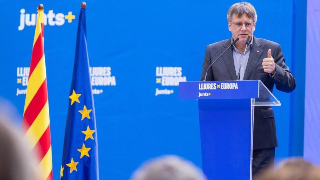 Carles Puigdemont en un acto el pasado 17 de junio en Collioure (Francia).