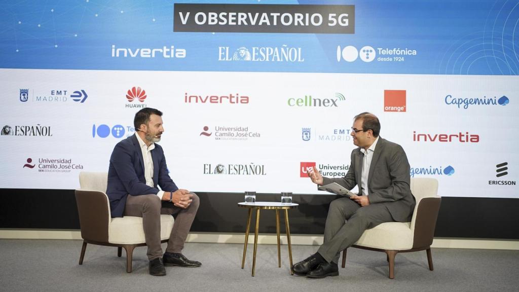 Sergio Sánchez, director de Operaciones, Red y TI de Telefónica España, durante su intervención en el V Observatorio 5G.