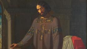 Isidoro Santos Lozano: 'Bermudo I el Diácono, rey de Asturias'. Hacia 1852.