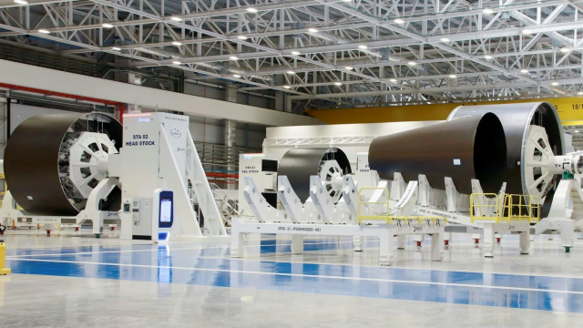 Sala de ensamblaje de las piezas de Ariane 6 fabricadas en España