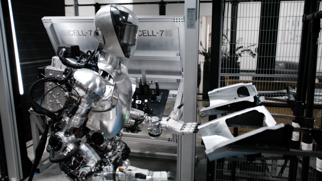 El robot Figure 01 trabajando en BMW
