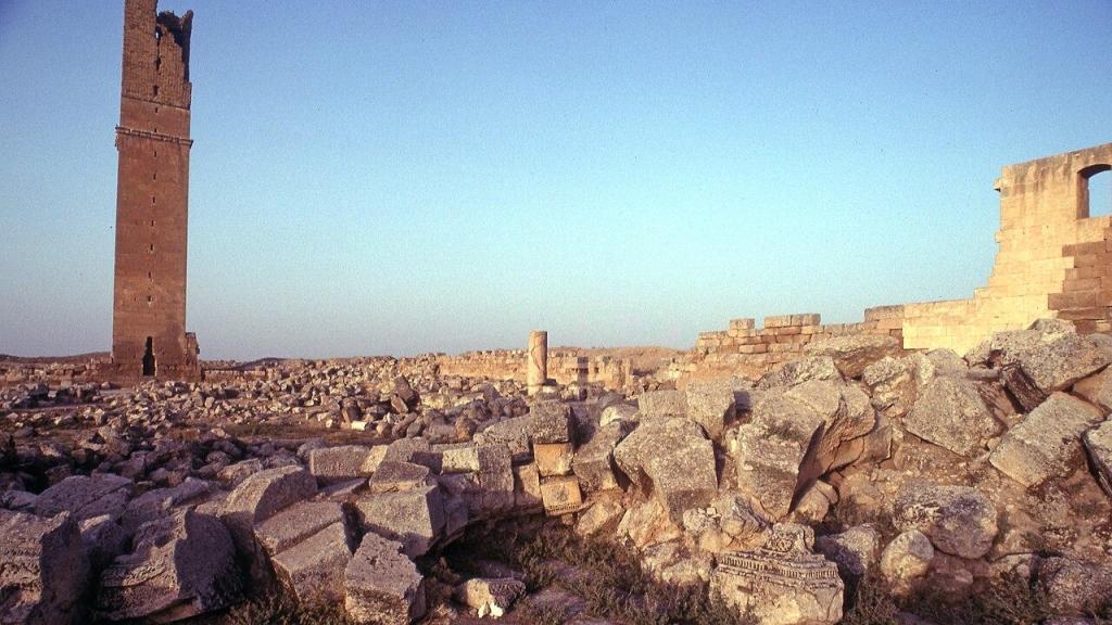 Restos de la Gran Mezquita de Harran.