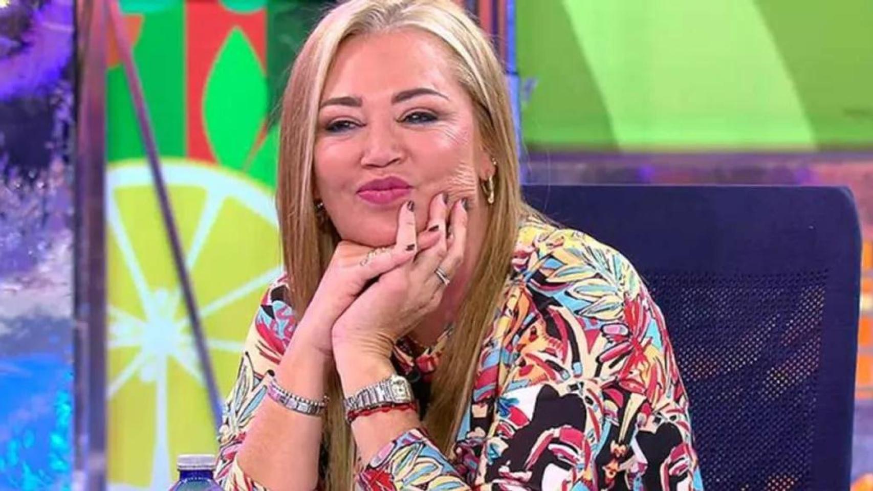 Belén Esteban, en una de sus apariciones en el programa 'Sálvame' de Telecinco.