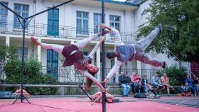 Un espectáculo de circo en el festival 'León, Cuna del Parlamentarismo'