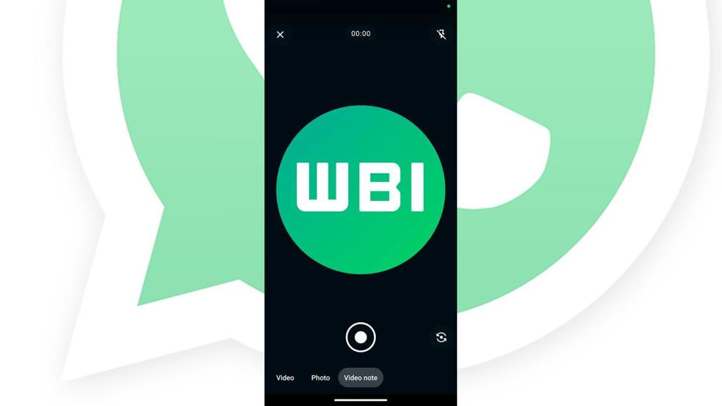 La interfaz de cámara incorpora el nuevo modo de vídeo de WhatsApp