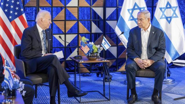 Joe Biden y Netanyahu reunidos el pasado 18 de octubre en Tel Aviv, ya iniciada la guerra en Gaza.
