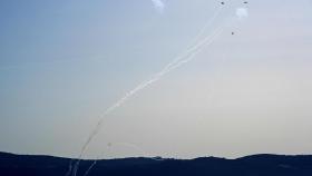 Cohetes lanzados desde el Líbano por Hezbolá interceptados por Israel este miércoles.