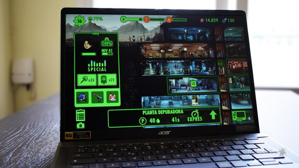 Fallout Shelter en el Acer Chromebook Plus