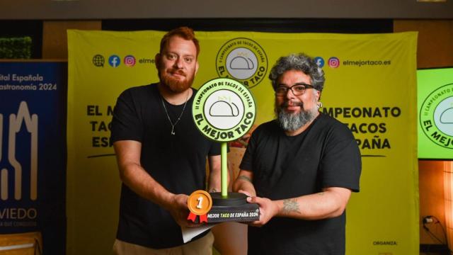Andrés Álvarez y Boris Payán de Valletako, ganadores del premio al mejor taco de España.