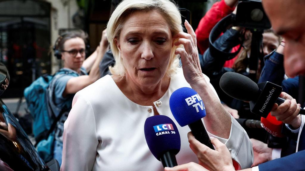 Marine Le Pen , diputada y líder del partido de extrema derecha francés Agrupación Nacional.