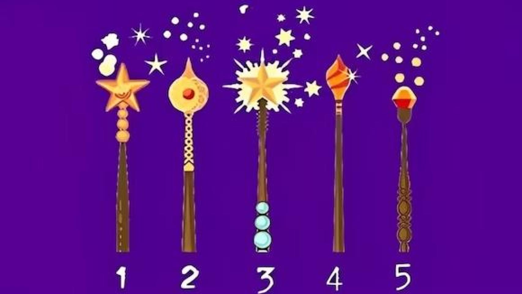 Elige una de entre estas cinco varitas mágicas y comprueba si tienes una vida feliz