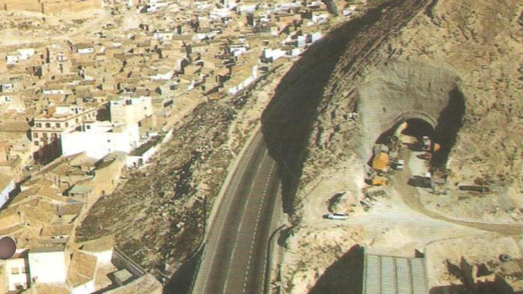 Construcción del túnel de Villena.