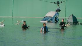 El tanque de agua de los estudios Ciudad de la Luz permite crear grandes escenas en la película.