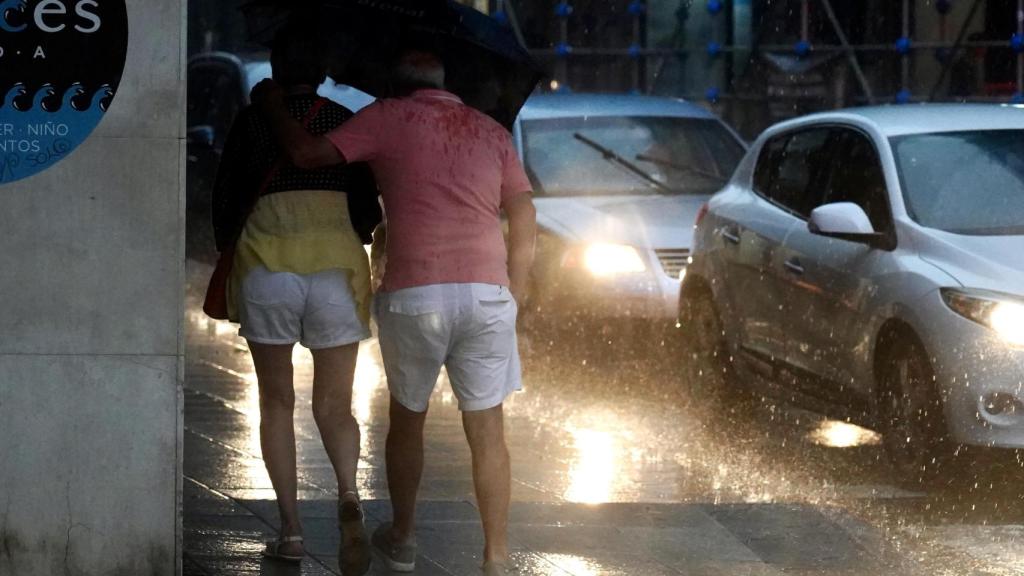 Una fuerte tormenta en Castilla y León