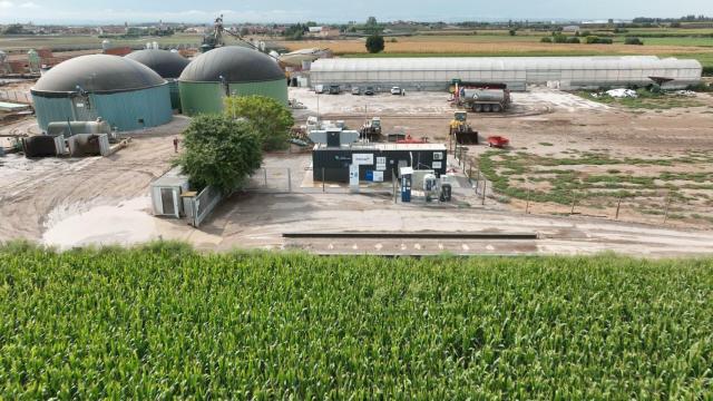 Imagen de la nueva planta de biogás de Naturgy en Vila-Sana (Lleida).